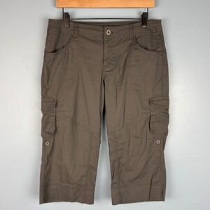 KUHL Resistor Air Roll Up Shorts Women's 10 Gray Cargo Utility Hiking Outdoors